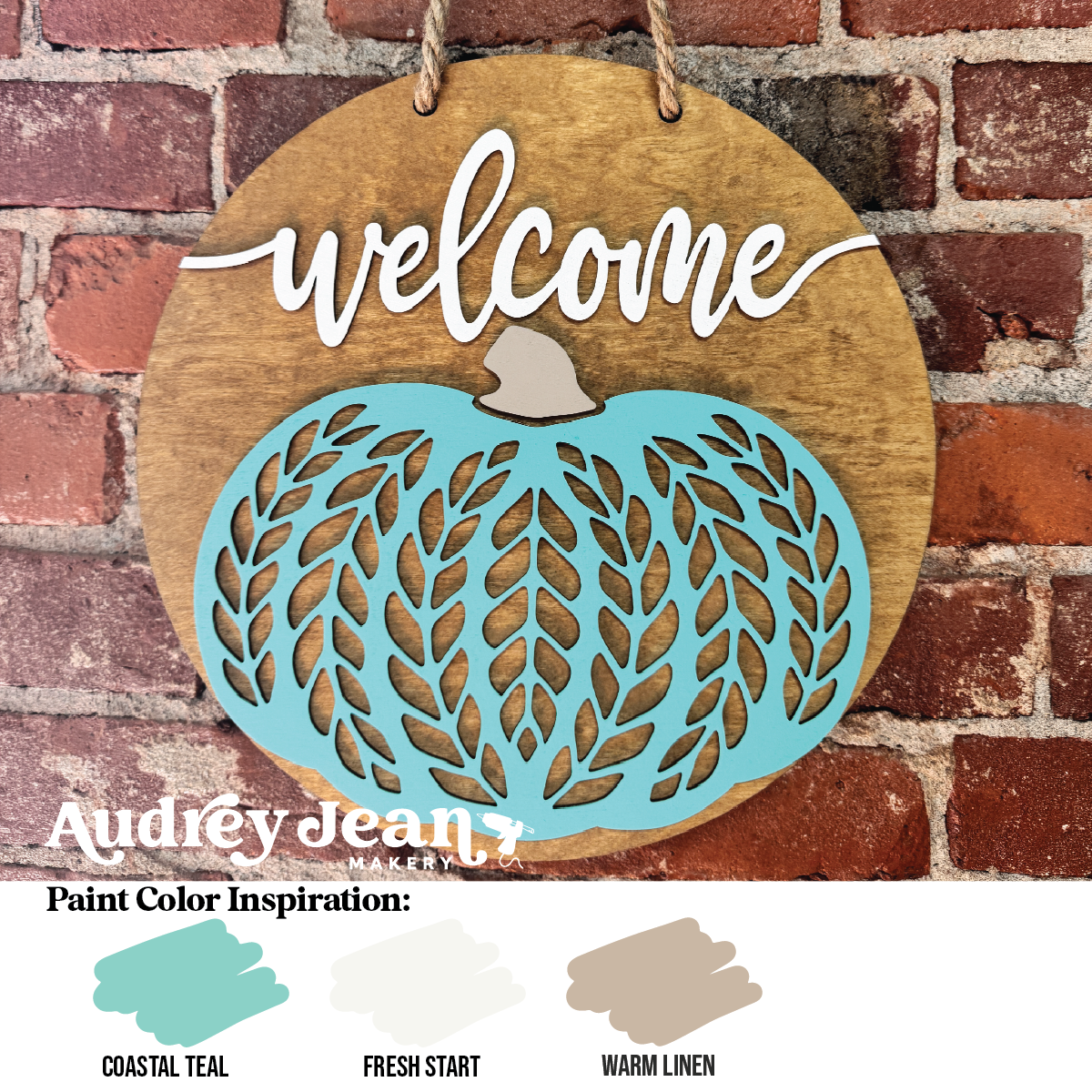 Fall Sweater Pumpkin Door Hanger