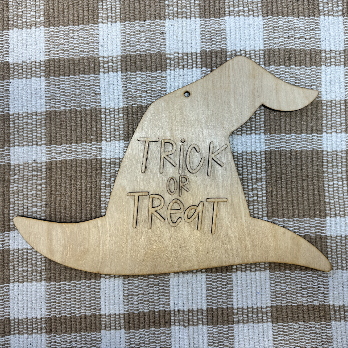 Trick or Treat Witch Hat Door Hanger