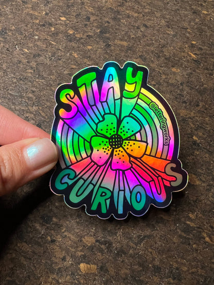 Stay Curious Vinyl Sticker