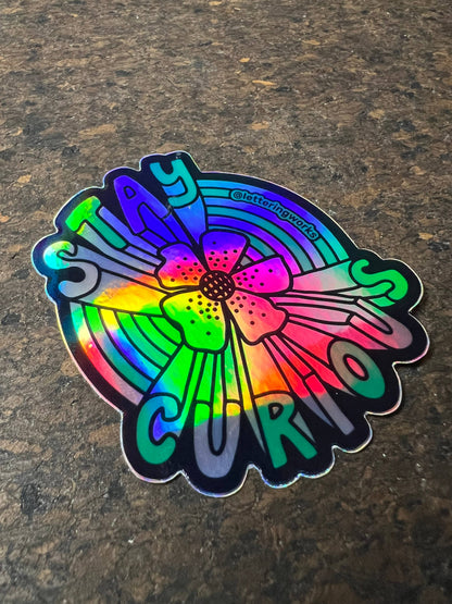 Stay Curious Vinyl Sticker