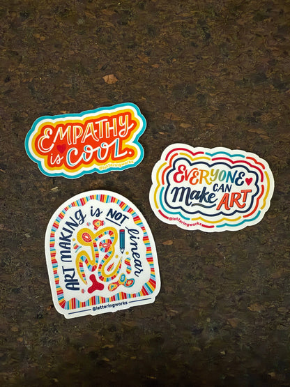 Empathy is Cool Vinyl Sticker