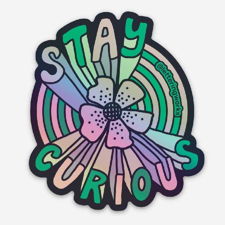 Stay Curious Vinyl Sticker