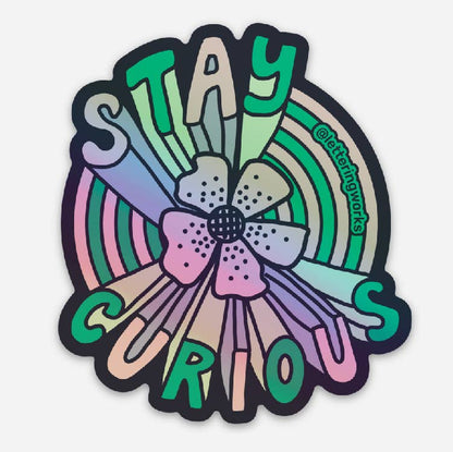 Stay Curious Vinyl Sticker