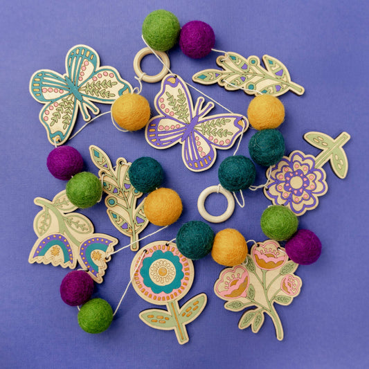 DIY Craft Kit - Folksy Flower Garland