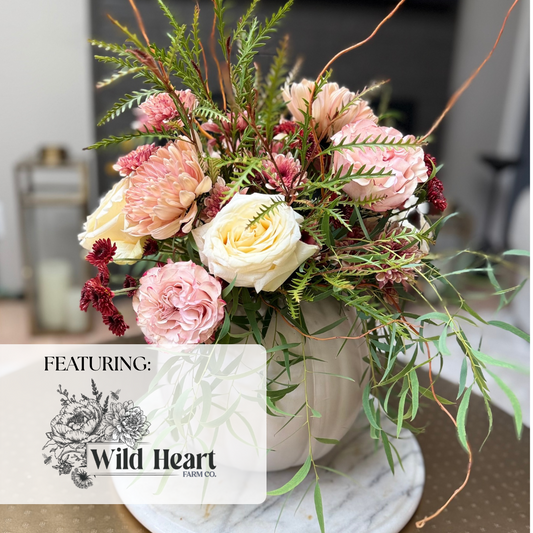November 7: Fall Pumpkin Floral Arranging Workshop with Wild Heart Farm Co.