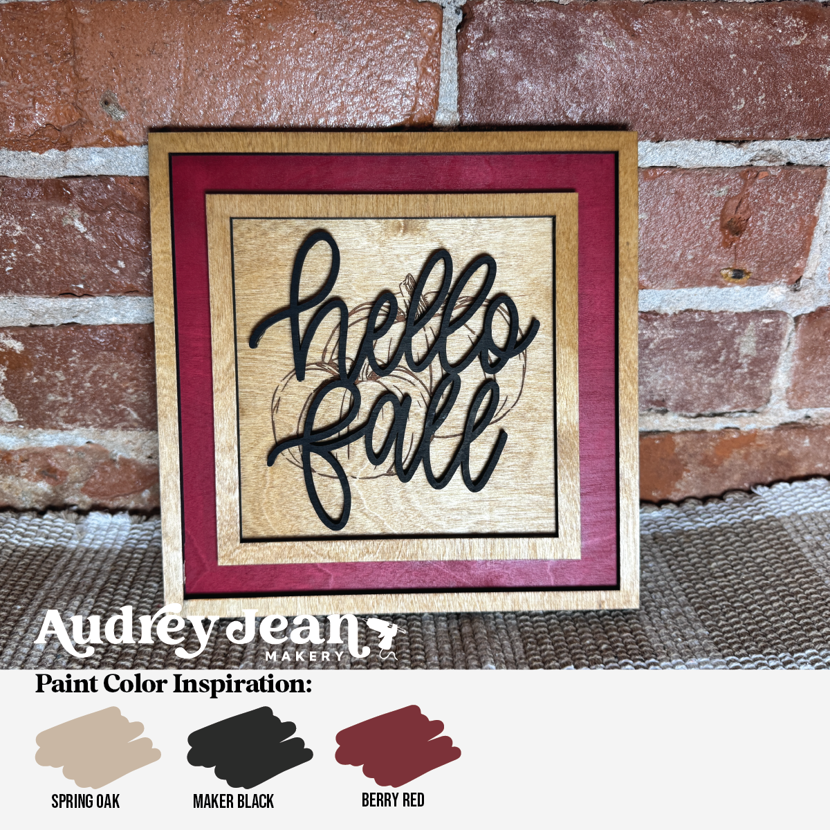 Hello Fall DIY Shelf Sitter