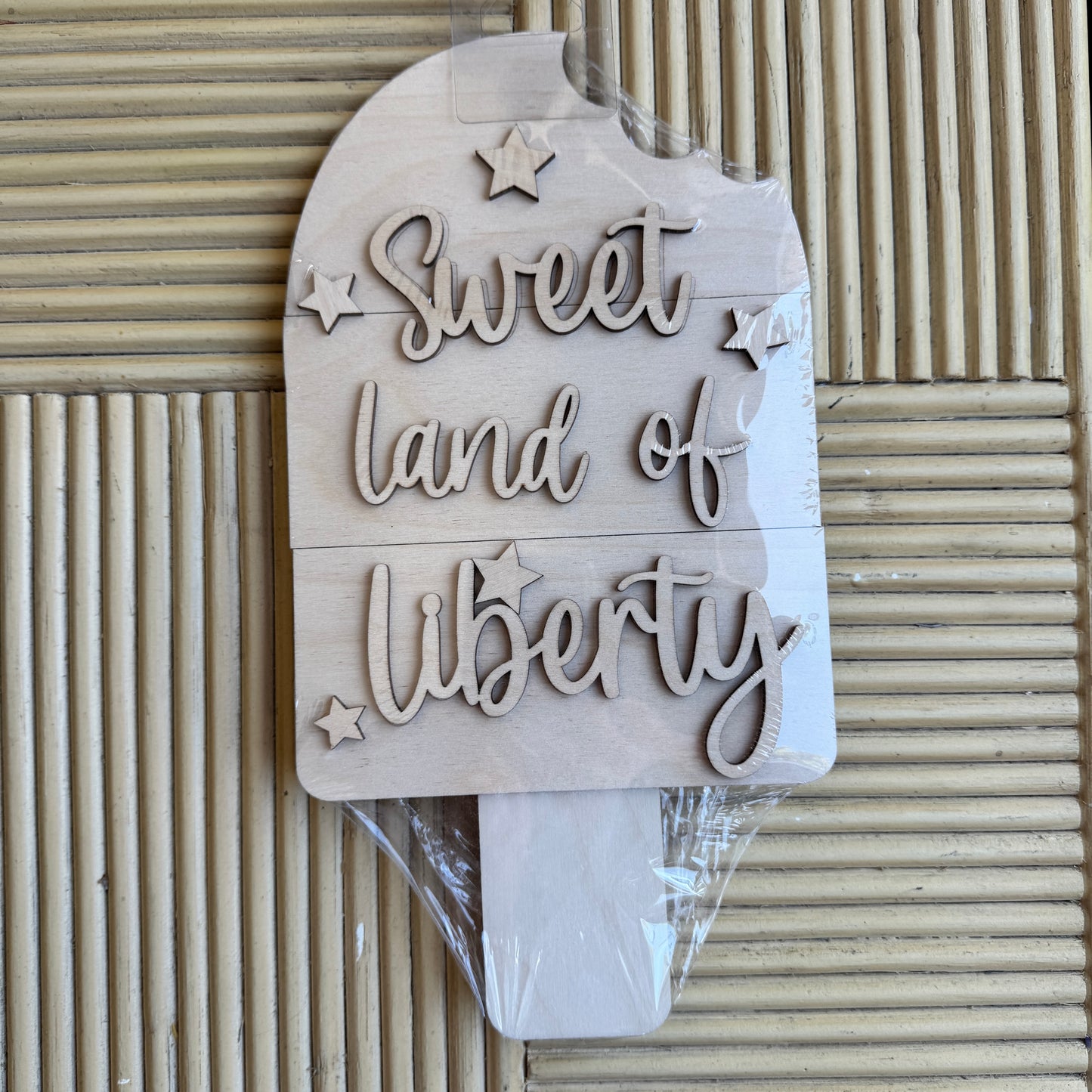 Popsicle Sweet Land of Liberty Sign