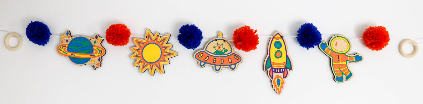 Kids DIY Garland Kit - Outer Space