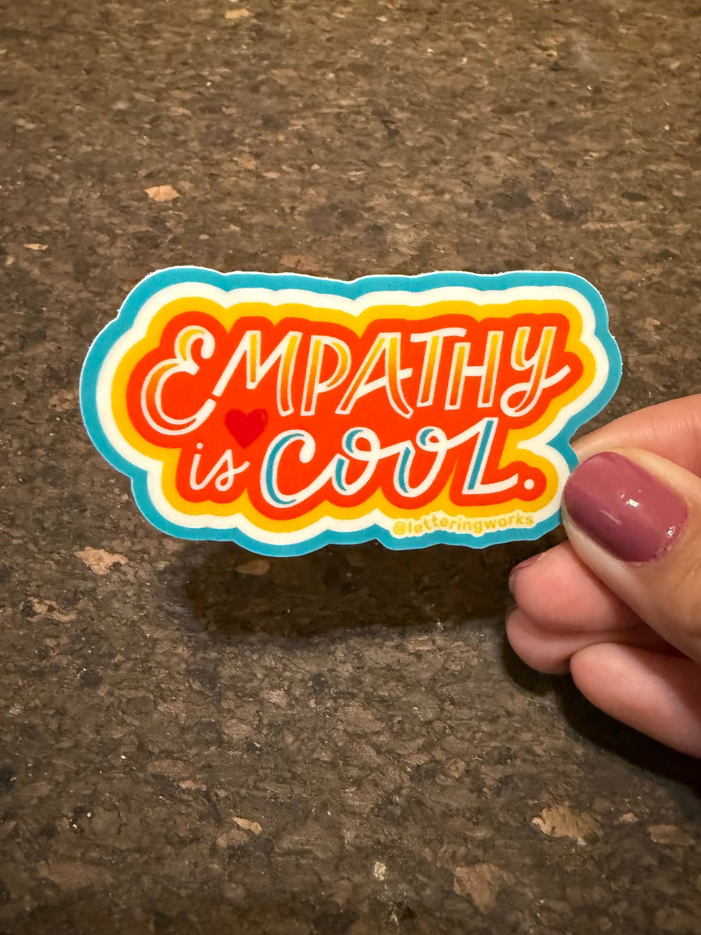 Empathy is Cool Vinyl Sticker